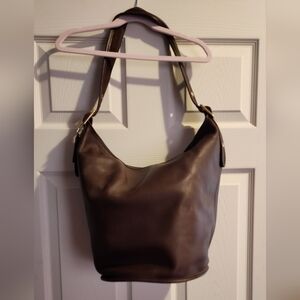 Coach Brown Leather Bucket Bag